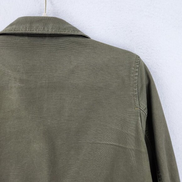 Levis Jacket Womens Small Green Utility Lightweight Military Field Cotton Casual - Picture 13 of 15